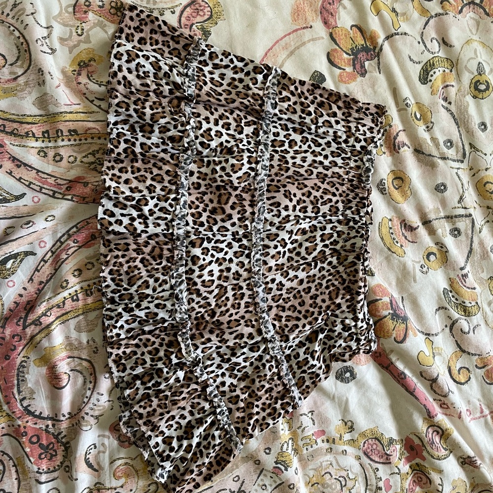 Adorable Cheetah Print Ruffle Skirt!